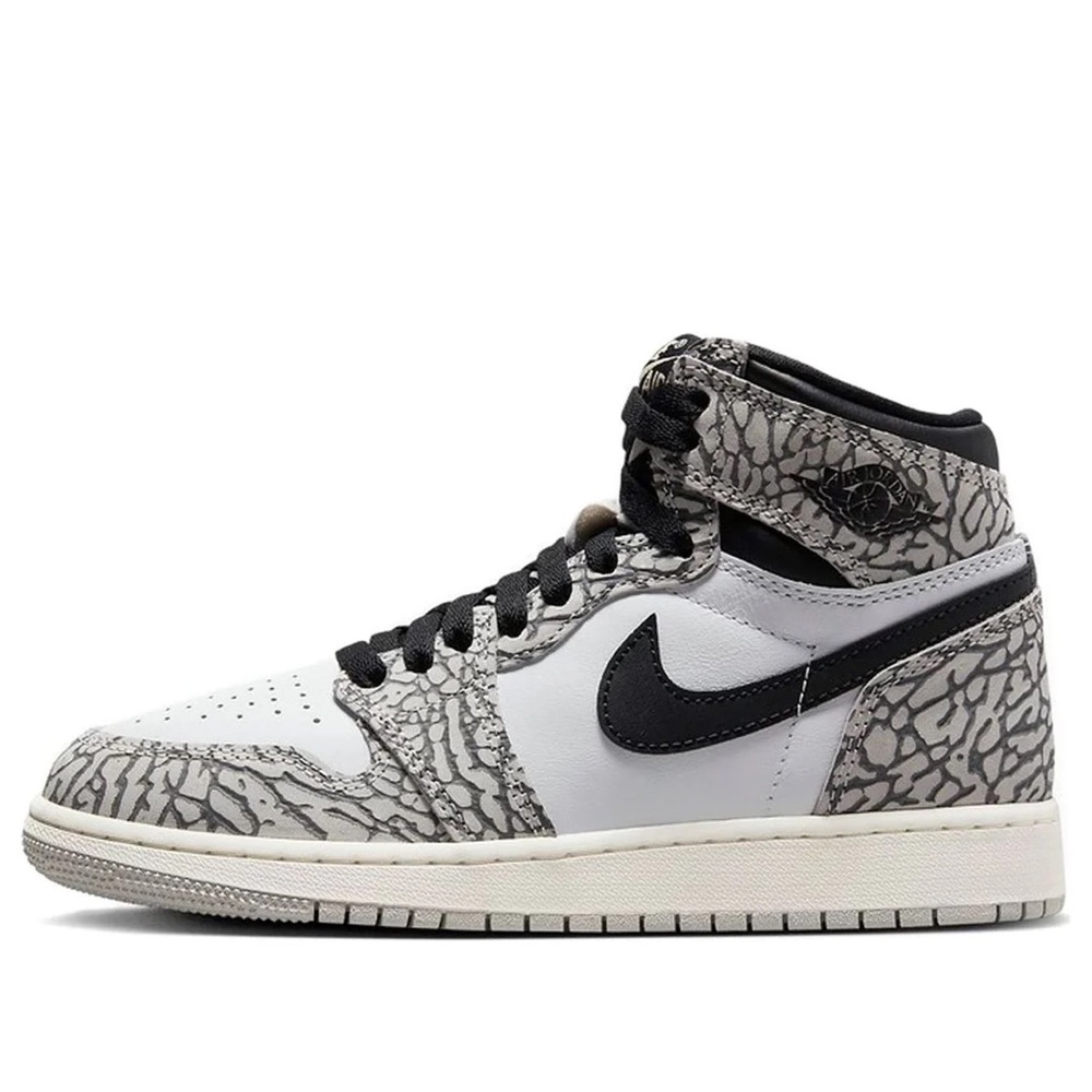 Nike Air Jordan 1 Retro High OG White Cement Size Youth 3.5